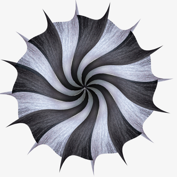 手绘线条漩涡图案