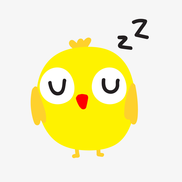 黄色可爱的小萌鸡素材png