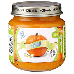 南瓜泥宝宝辅食婴儿辅食进口食品