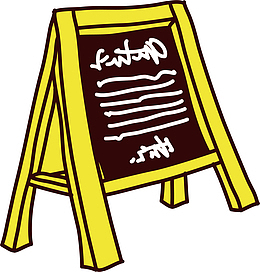 矢量卡通商场促销牌插画