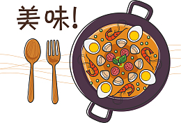 卡通美味矢量