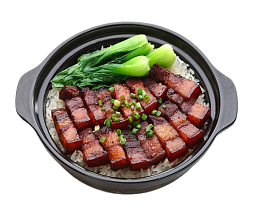 砂锅红烧排骨饭
