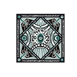 塔罗牌占卜用桌布手绘插画