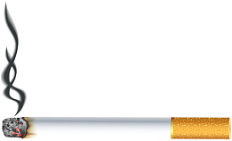 黄色立体燃烧的香烟