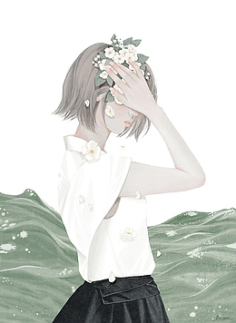 手绘女孩