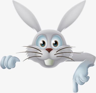 手绘卡通兔子素材免费下载_觅元素