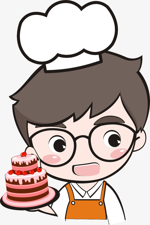 卡通男孩烘焙师素材免费下载_觅元素