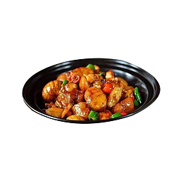 板栗烧鸡 石锅 香喷喷 美味