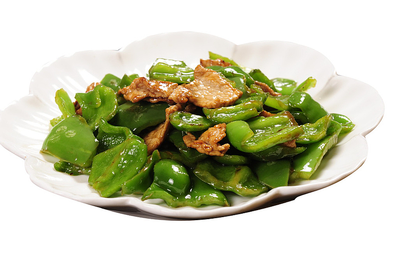 精品美食青椒炒肉丝