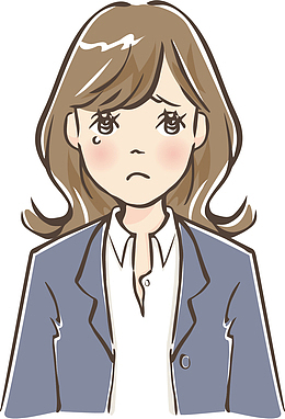 创意水彩哭泣女生装饰插画