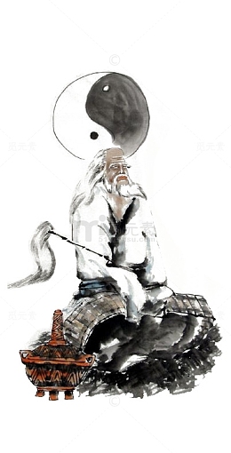 道家学派创始人老子画像