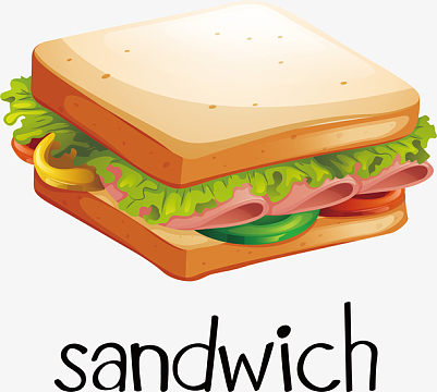 美味营养早餐三明治(2795x2512)aipng卡通三明治食物设计(1800x1800)