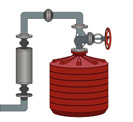手绘水龙头蓄水系统