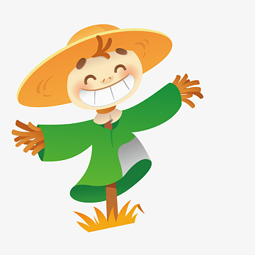 笑嘻嘻的稻草人设计