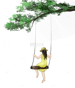 荡秋千的女孩