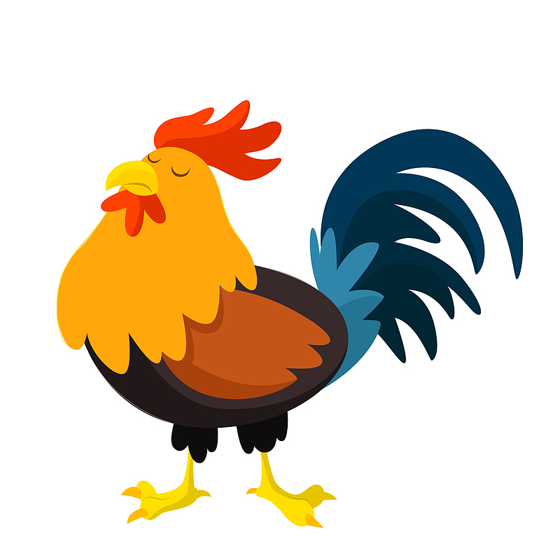 卡通大公鸡动物设计