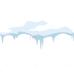 卡通雪堆免抠PNG
