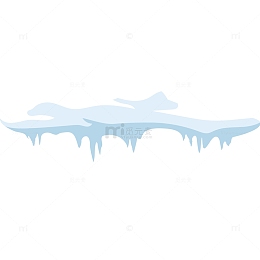 卡通雪堆免抠PNG