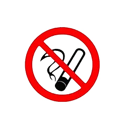 卡通的严禁抽烟标识PNG