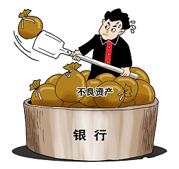 卡通银行不良资产处置PNG
