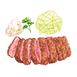 手绘烤肉