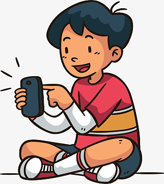 玩手机素材_玩手机图片元素-觅元素