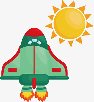 航天航空科技航天飞机矢量素材(3518x3839)aipng手绘卡通立体地球设计