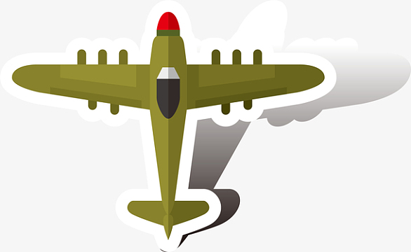 军用轰炸机aipng矢量空军战斗机png卡通军用飞机aipng梦幻天空飞机h5