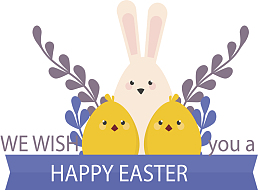 兔耳朵小黄鸡标签