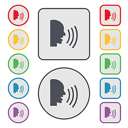 人类音量创意图标