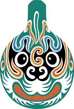 卡通矢量京剧人物脸谱图