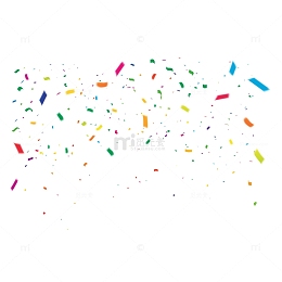 卡通彩带氛围漂浮