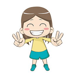 大笑的女孩