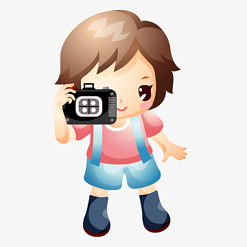 相机拍照的女孩png拿着相机拍照的男生png旅游主题人物挥手的男游客