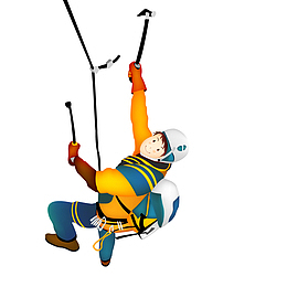 步行登山攀岩的背包客设计