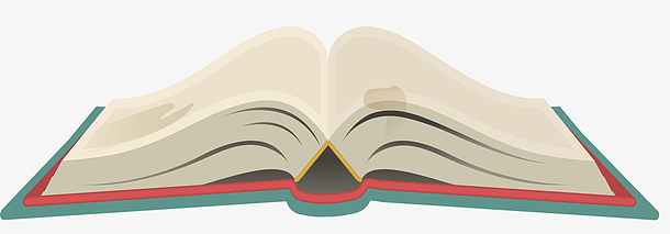 一本灰色展开的书