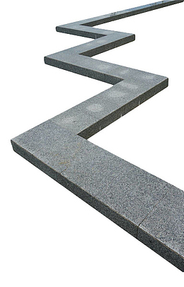 手绘水泥灰色转折小路