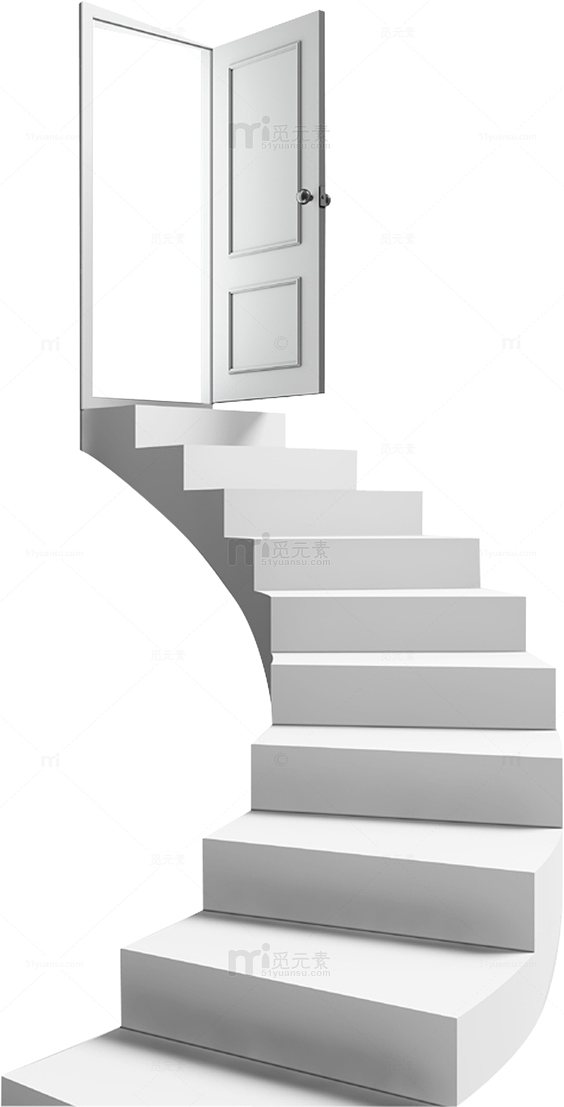 灰色的楼梯建筑物