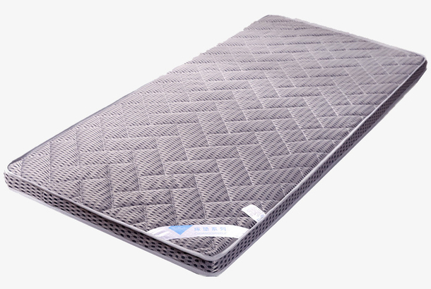 灰色竹炭透气吸湿单人床垫