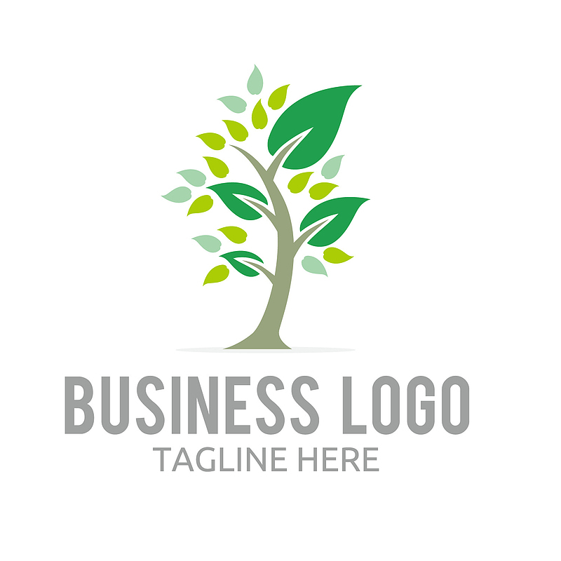 绿色树木的logo