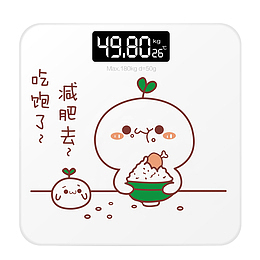 白色健康秤免抠图