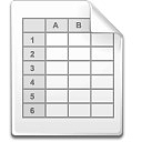 Mimetype表格图标