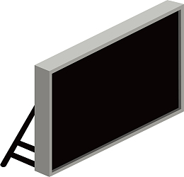 广场电子屏幕设计图标