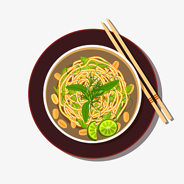 灰色圆弧面条食物元素