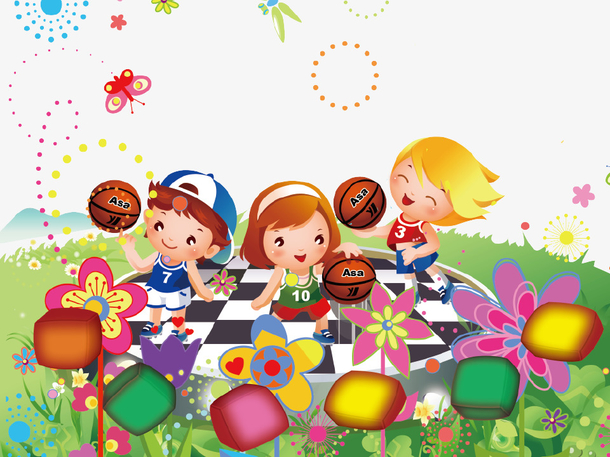 卡通手绘欢乐儿童插画素材免费下载_觅元素