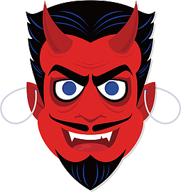 万圣节恶魔面具