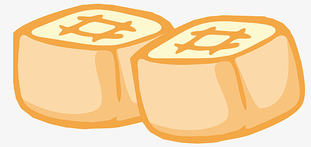 迷你风格矢量鱼豆腐