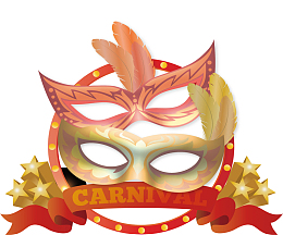精美狂欢节化妆舞会