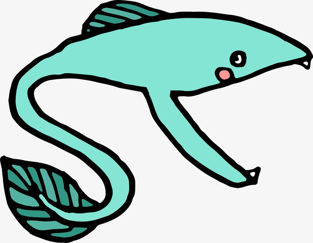 关键词 : 蓝色,黑色,尾巴,张嘴,一条,鱼,卡通,手绘,图案[声明] 觅元素