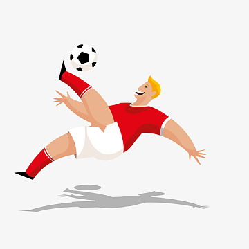 踢足球的运动员设计